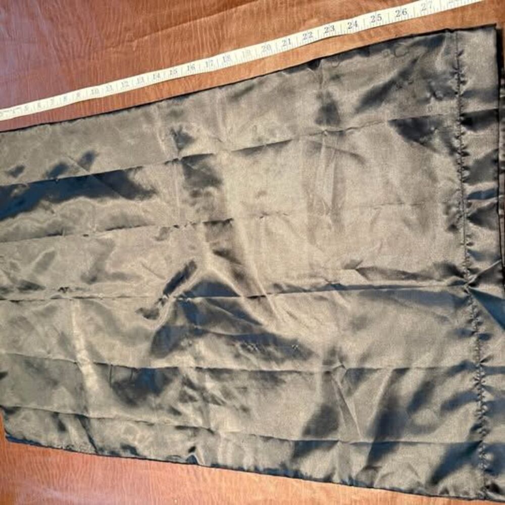 Black Satin Pillowcase 28"
